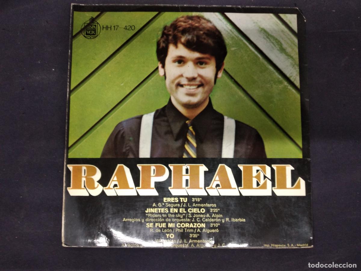 Discos de vinilo: RAPHAEL. ERES TU + 3. EP HISPAVOX 1960 - Foto 1