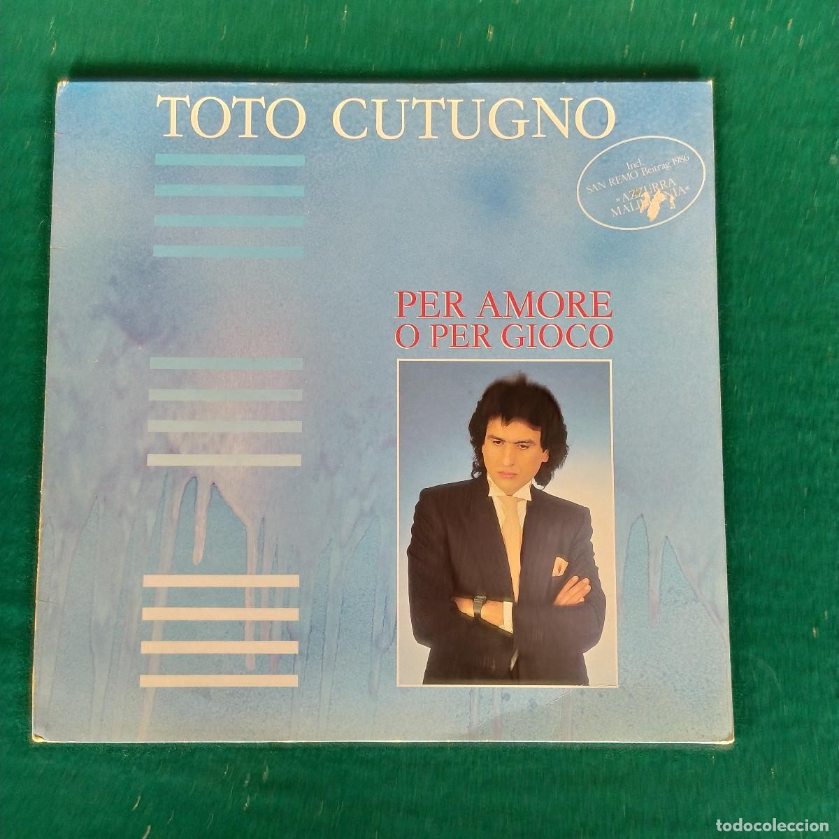 Discos de vinilo: Toto Cutugno &ndash; Per Amore O Per Gioco - Foto 1