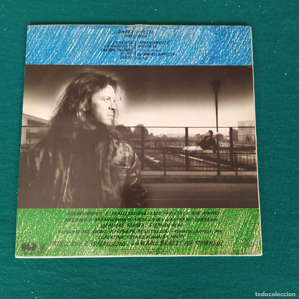 Discos de vinilo: Tozzi &ndash; Invisibile 1987 - Foto 2
