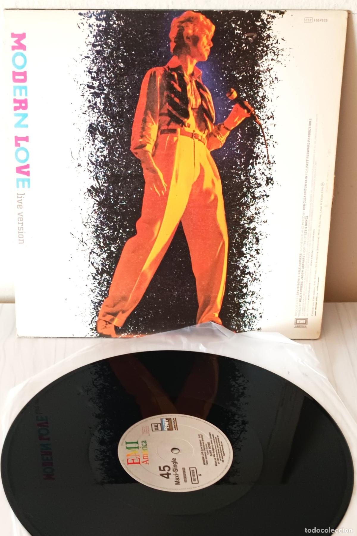 Discos de vinilo: DAVID BOWIE - MODERN LOVE MAXI EMI - 1983 - Foto 2