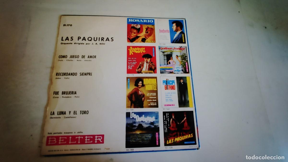 Discos de vinilo: LAS PAQUIRAS-EP RECORDANDO SIEMPRE +3 - Foto 2