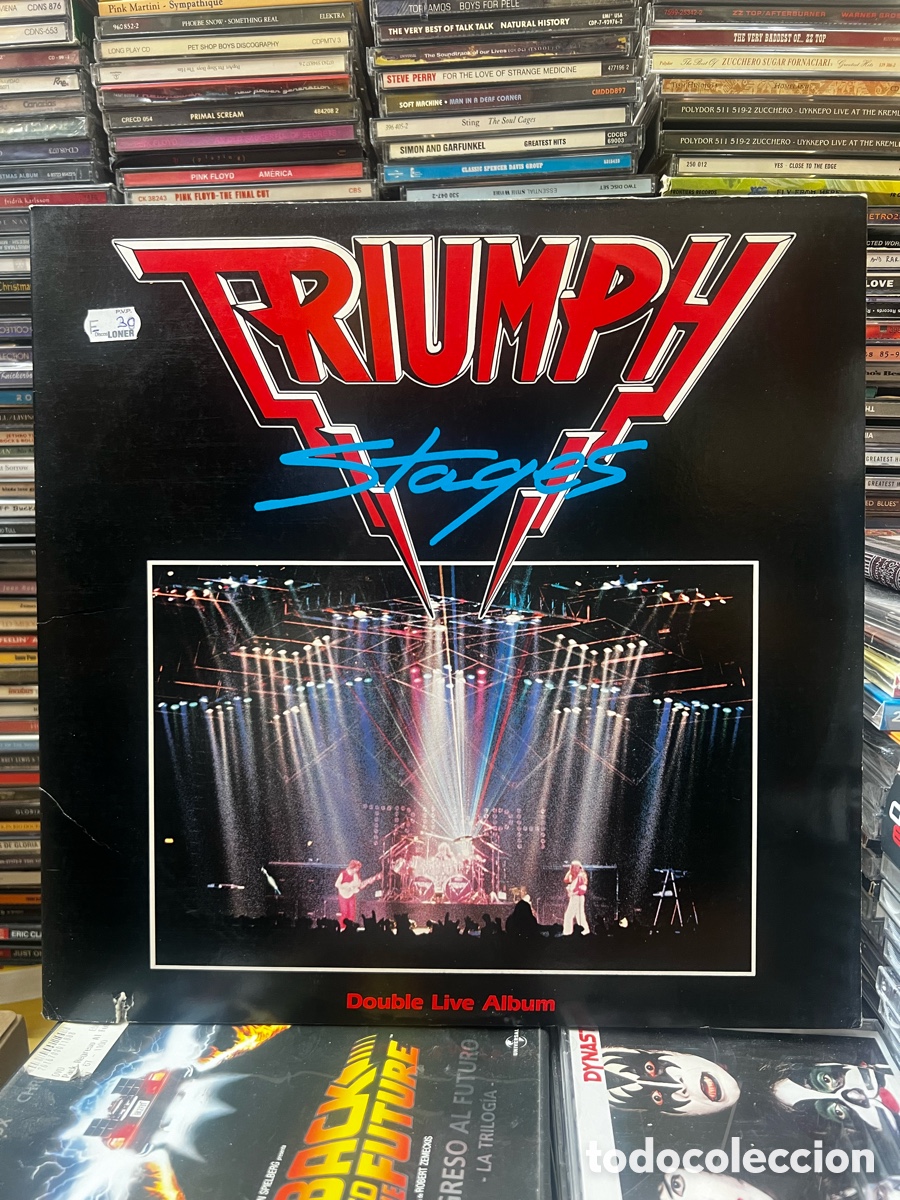 Discos de vinilo: Triumph Stages Double Live Album - Foto 1