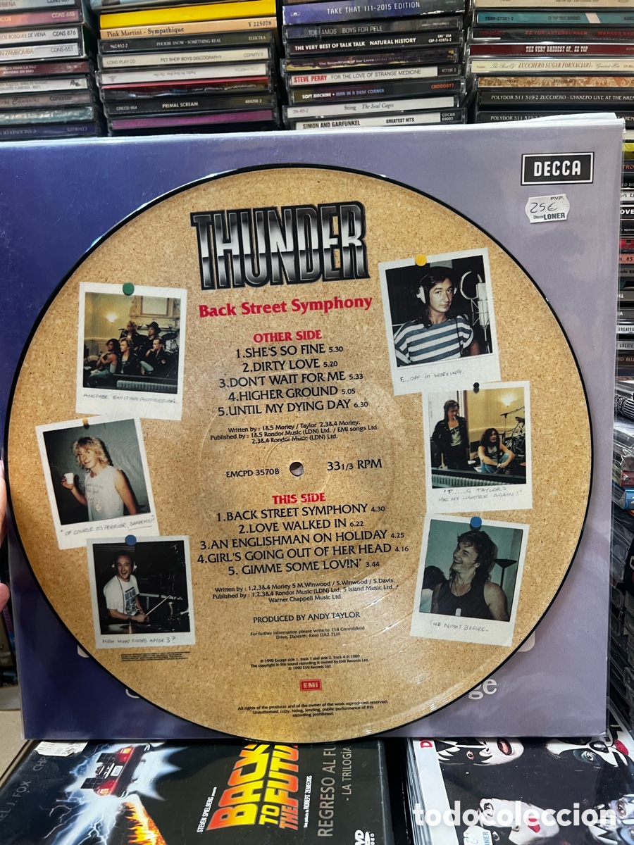 Discos de vinilo: Thunder Back street symphony - Foto 2
