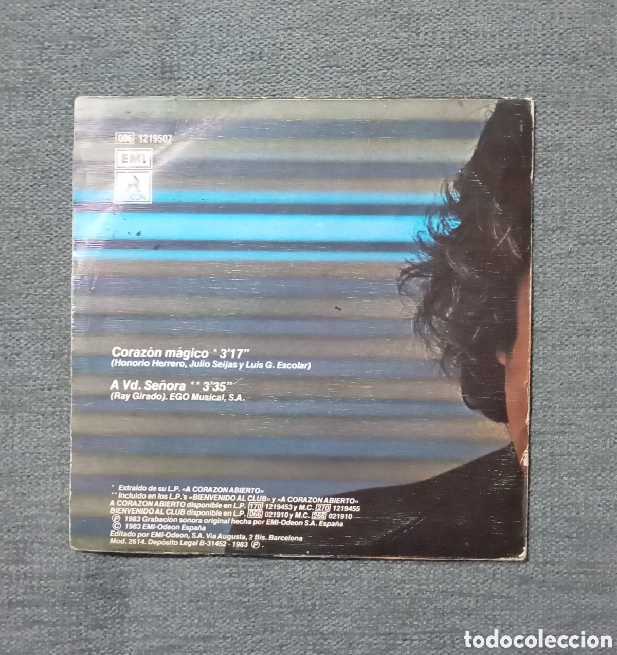Discos de vinilo: Dyango. Corazon M&aacute;gico/ A Vd. Se&ntilde;ora. Single 7&rdquo;, a&ntilde;o 1983. - Foto 2
