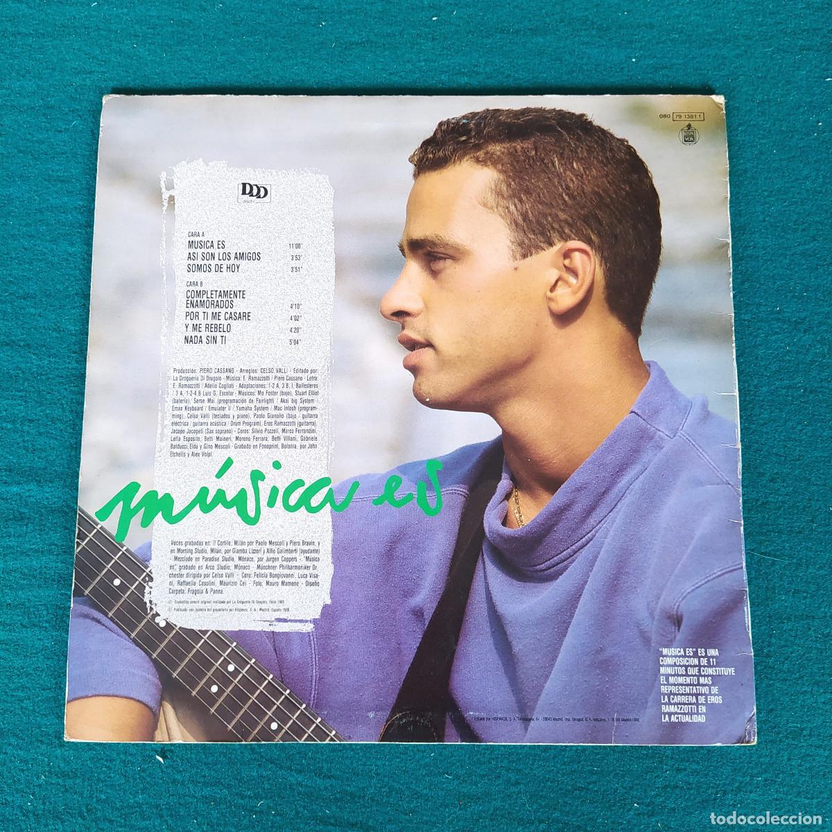 Discos de vinilo: Eros Ramazzotti &ndash; M&uacute;sica Es - Foto 2