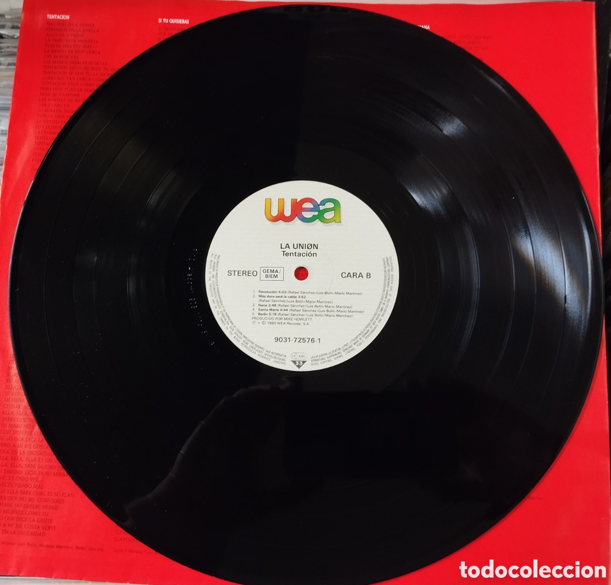 Discos de vinilo: La Uni&oacute;n - Tentaci&oacute;n - LP vinilo - Foto 3