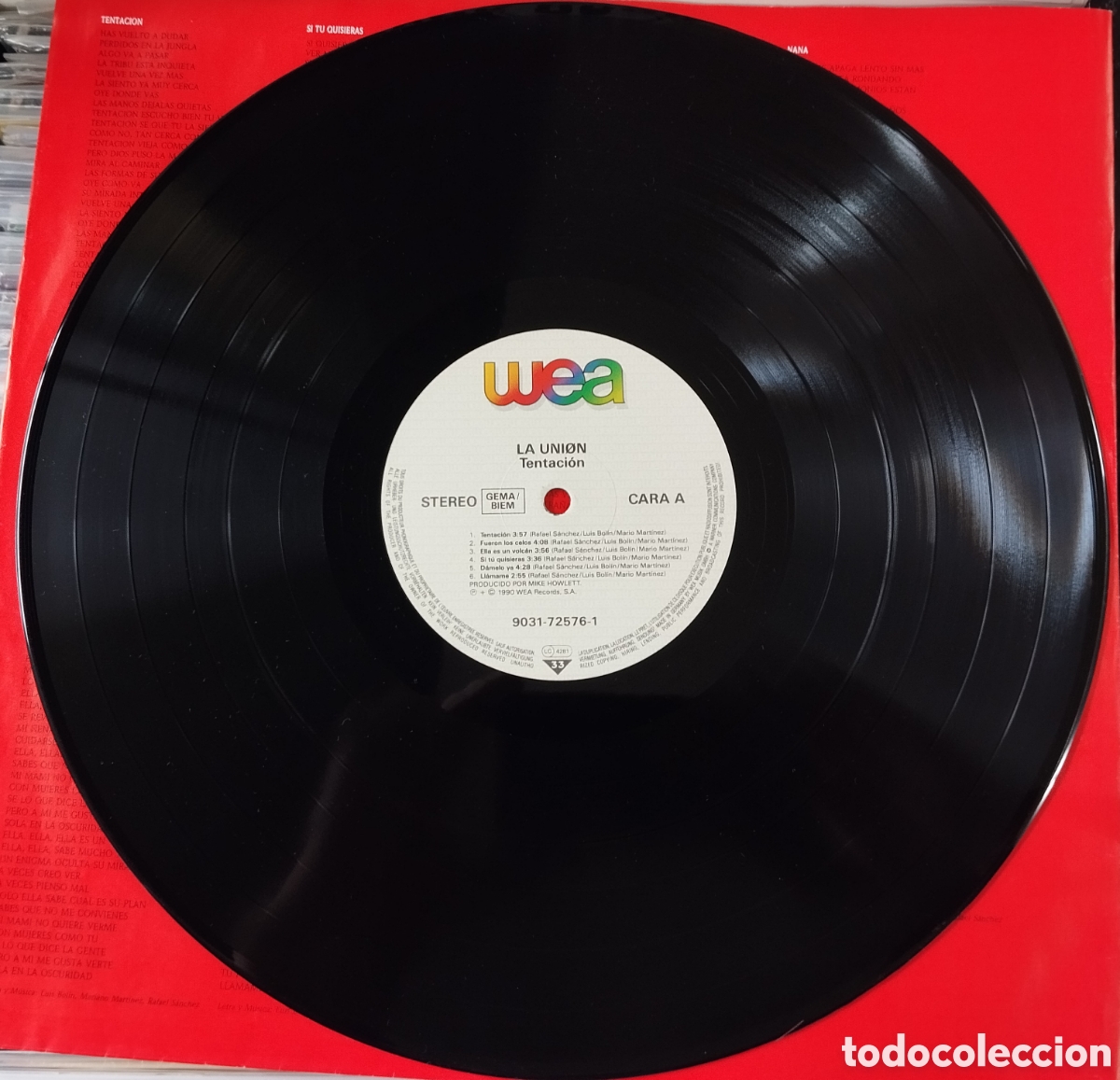 Discos de vinilo: La Uni&oacute;n - Tentaci&oacute;n - LP vinilo - Foto 4