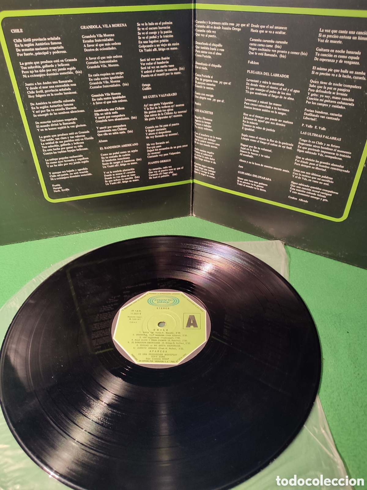 Discos de vinilo: Aparcoa - Chile Vinilo Lp - Foto 2