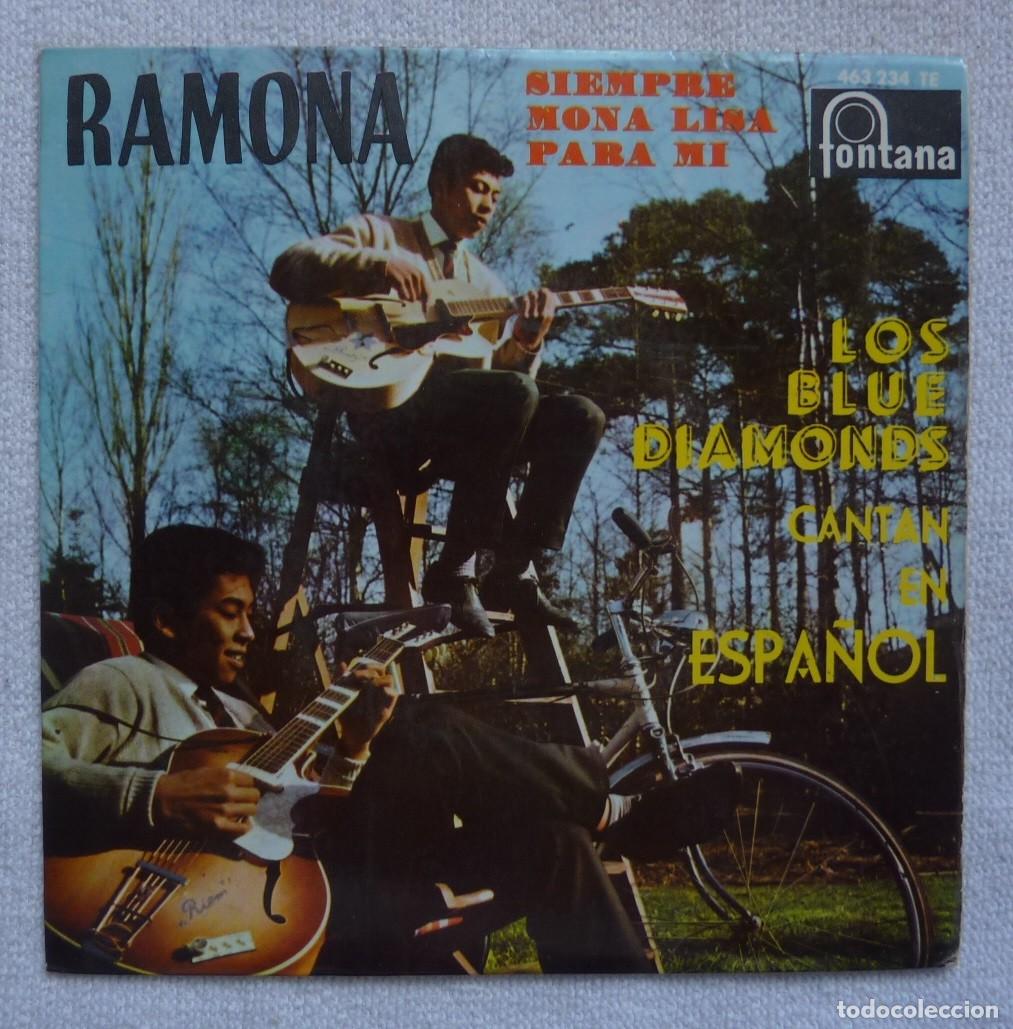 Discos de vinilo: THE BLUE DIAMONDS // RAMONA+3 // 1961 // EP - Foto 1