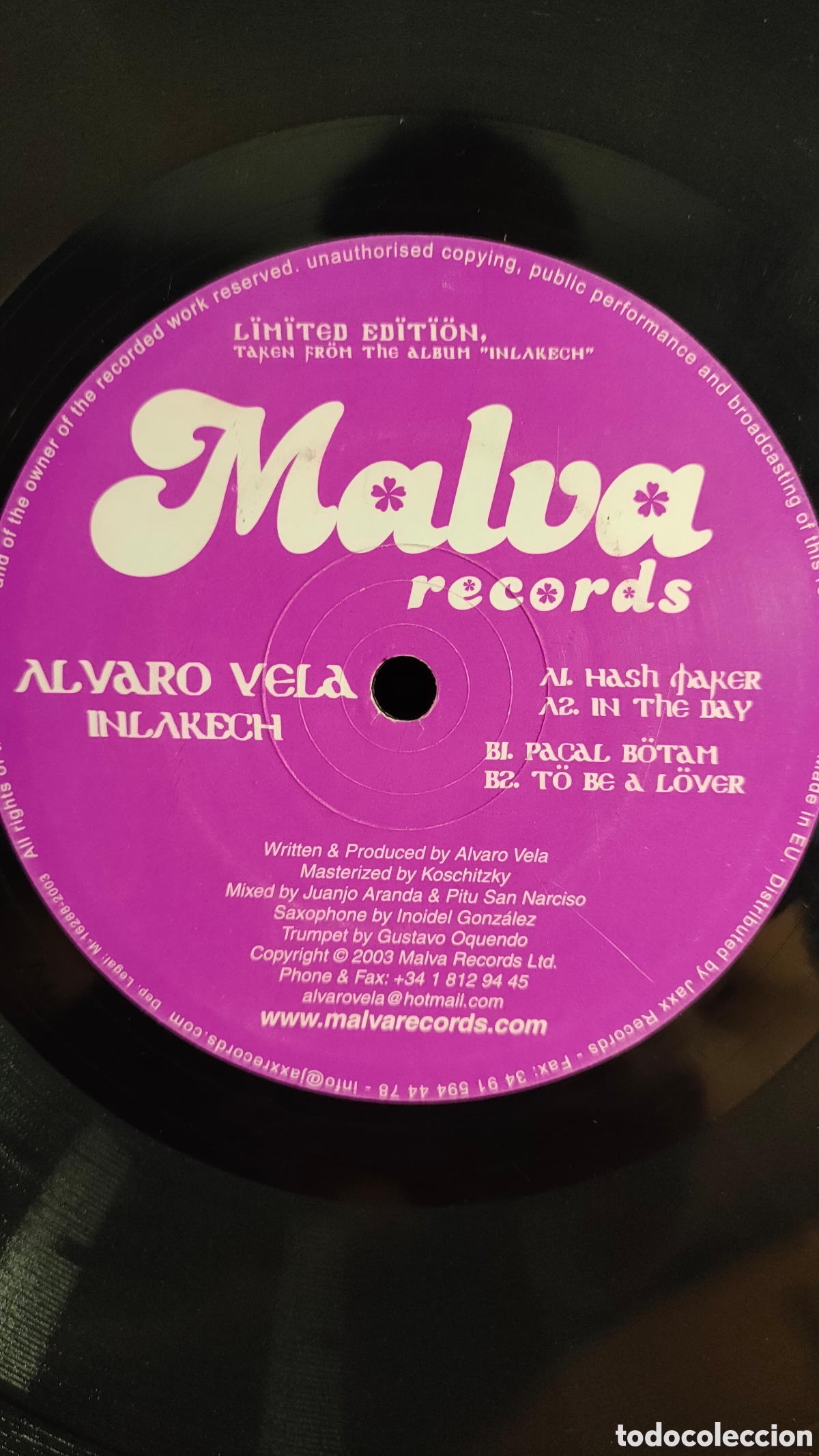 Discos de vinilo: Alvaro Vela &ndash; Inlakech. - Foto 3