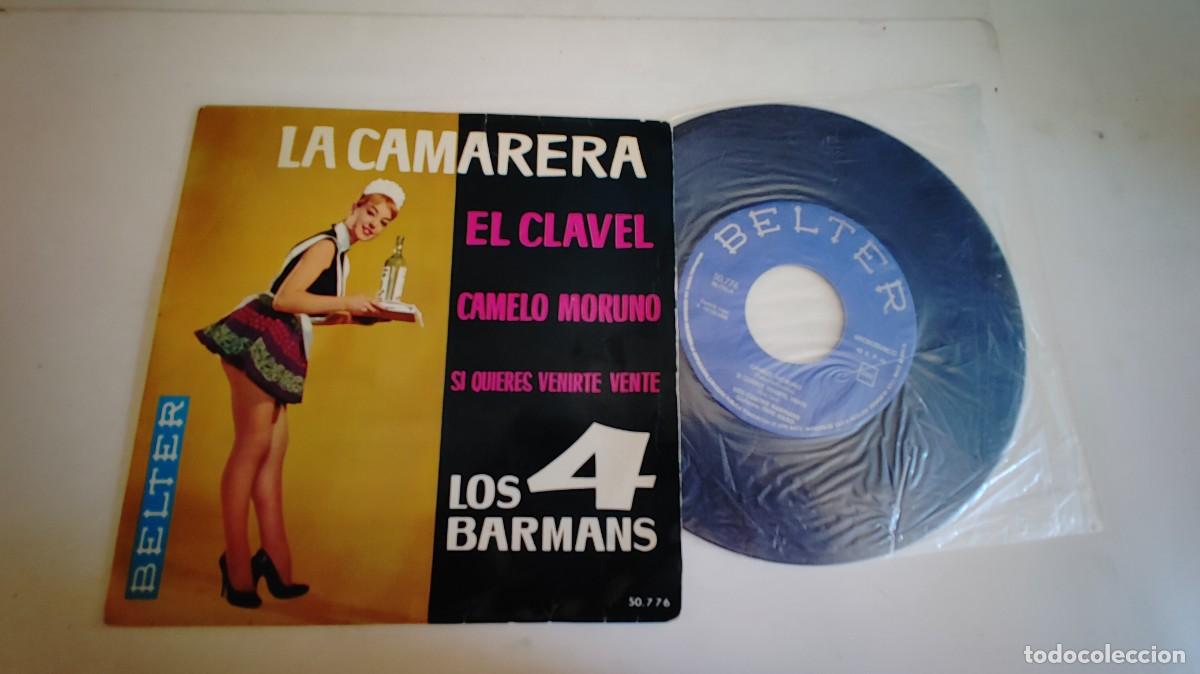 Discos de vinilo: LOS 4 BARMANS-EP LA CAMARERA +3 - Foto 1