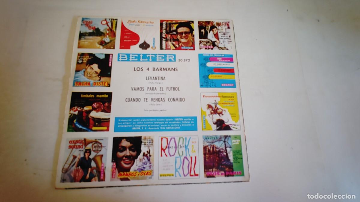 Discos de vinilo: LOS 4 BARMANS-EP LEVANTINA +3 - Foto 2