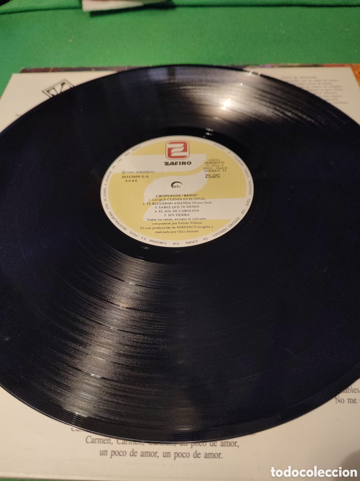 Discos de vinilo: Cienfuegos - Besos Vinilo Lp - Foto 3