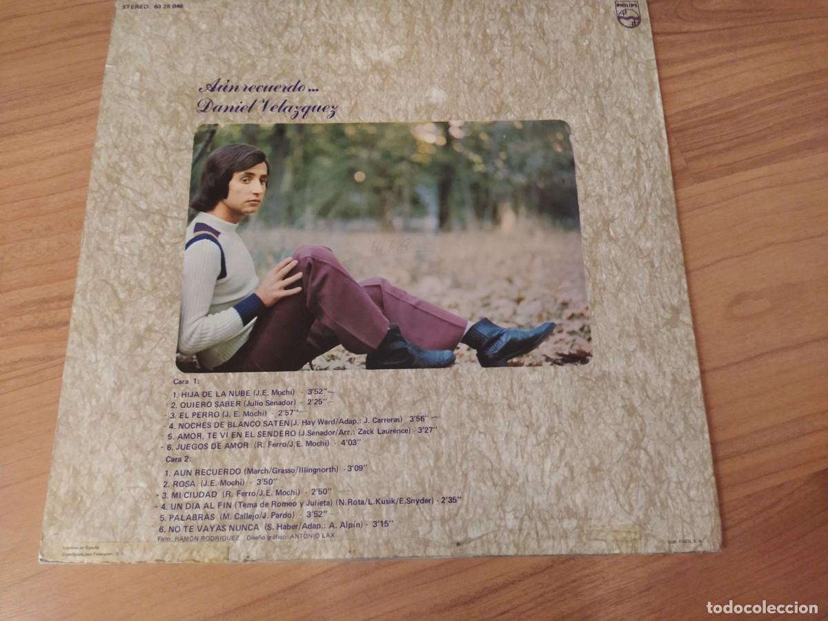 Discos de vinilo: Daniel Velazquez LP Aun Recuerdo. Spa - Foto 2