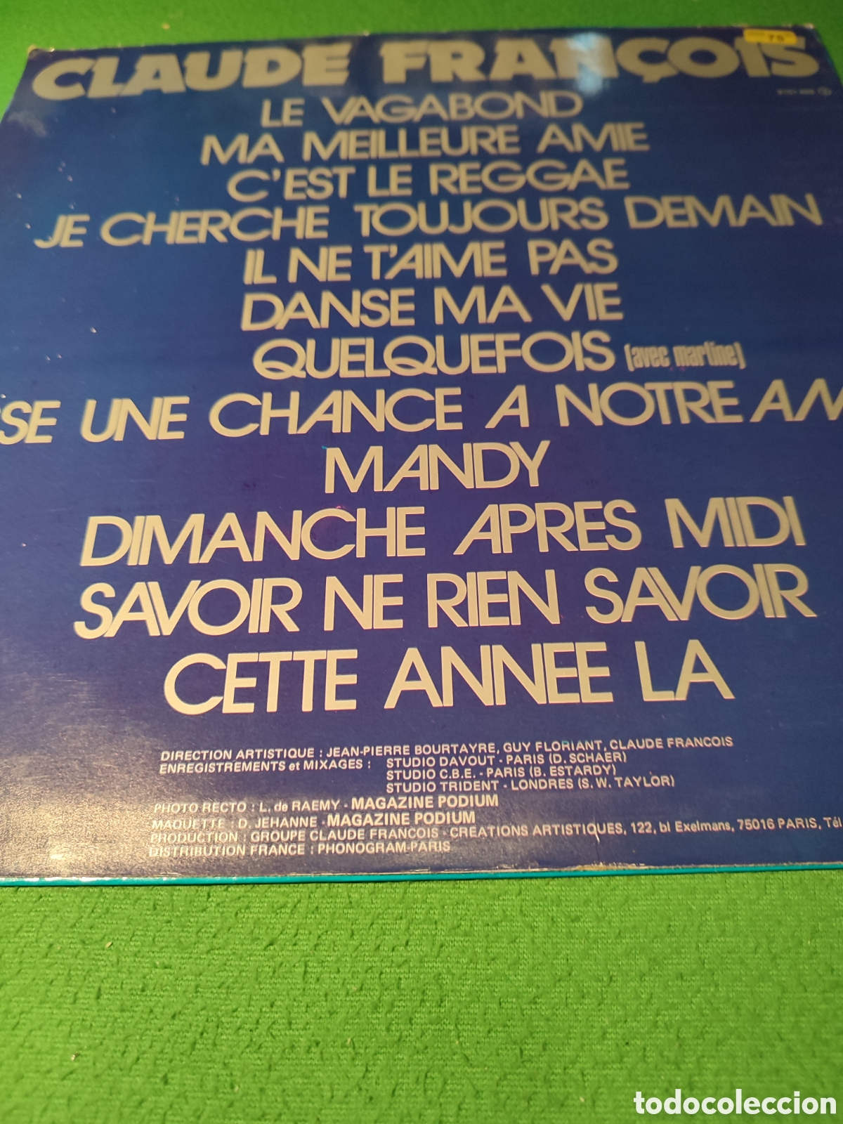 Discos de vinilo: Claude Francois - Same Vinilo Lp - Foto 2