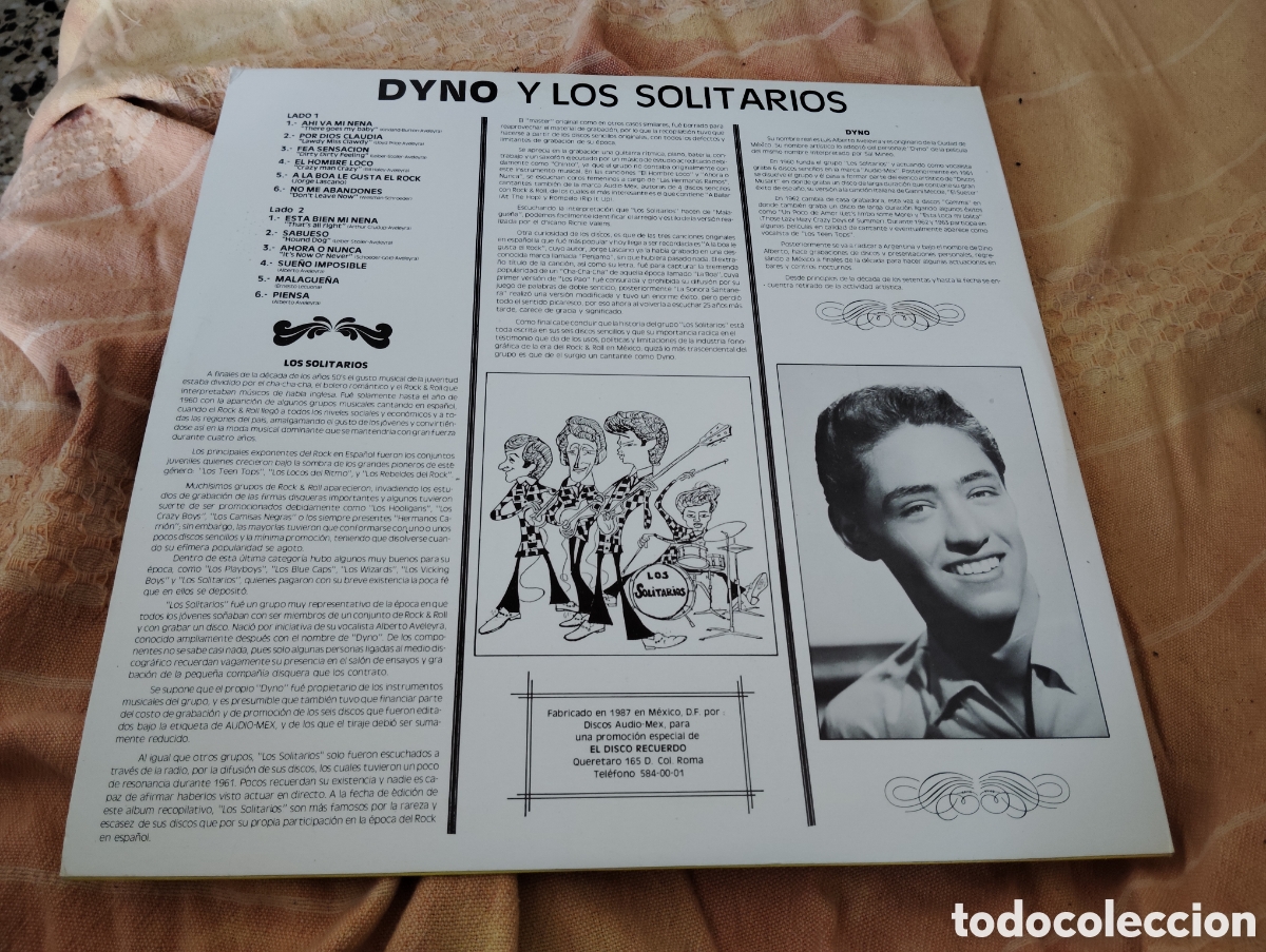 Discos de vinilo: DYNO Y LOS SOLITARIOS - DISCOGRAFIA COMPLETA ( 1987 ) - Foto 2