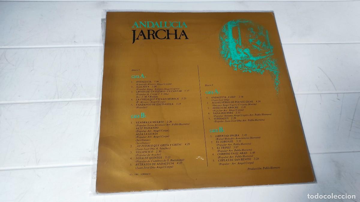 Discos de vinilo: LP JARCHA - ANDALUCIA (DOBLE) - Foto 2