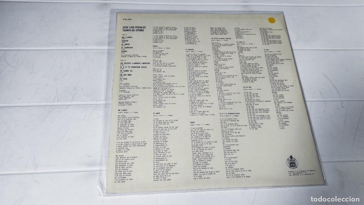 Discos de vinilo: LP JOSE LUIS PERALES - TIEMPO DE OTO&Ntilde;O - Foto 2