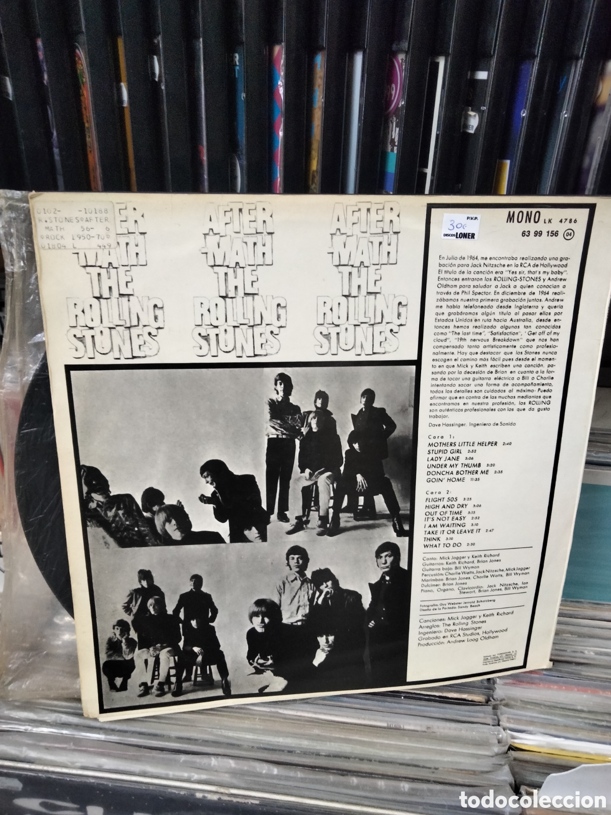 Discos de vinilo: Aftermath the Rolling stones lk 4786 - Foto 2