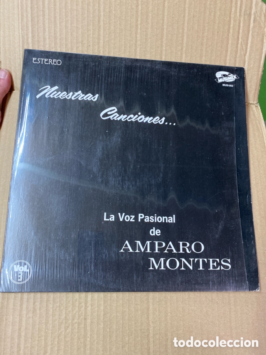 Discos de vinilo: LP LA VOZ PASIONAL DE AMPARO MONTES. NUESTRAS CANCIONES. - Foto 1
