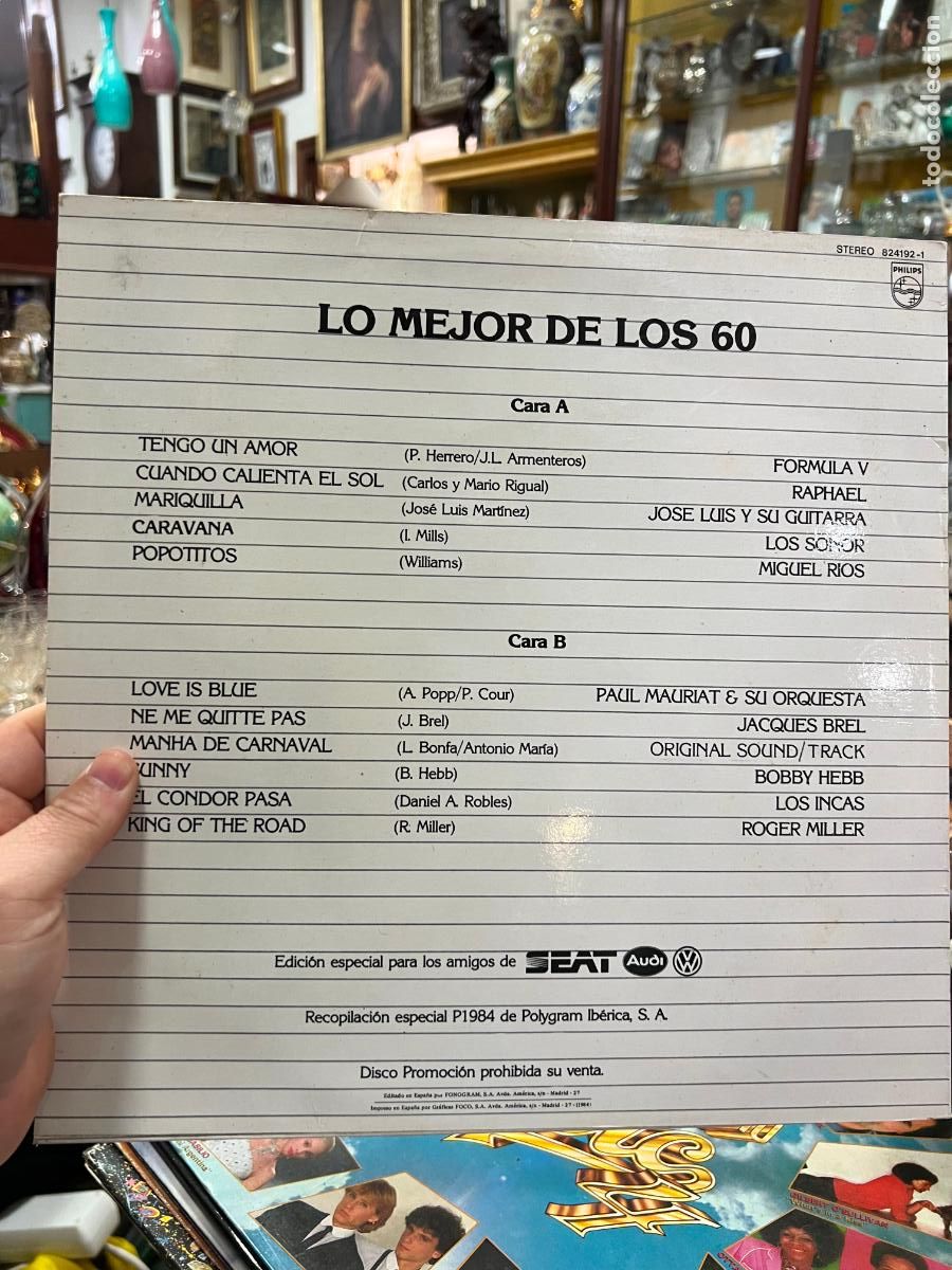 Discos de vinilo: LP LO MEJOR DE LOS 60 - Foto 2