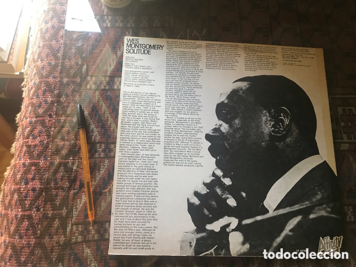 Discos de vinilo: Wes Montgomery. Solitude - Foto 2