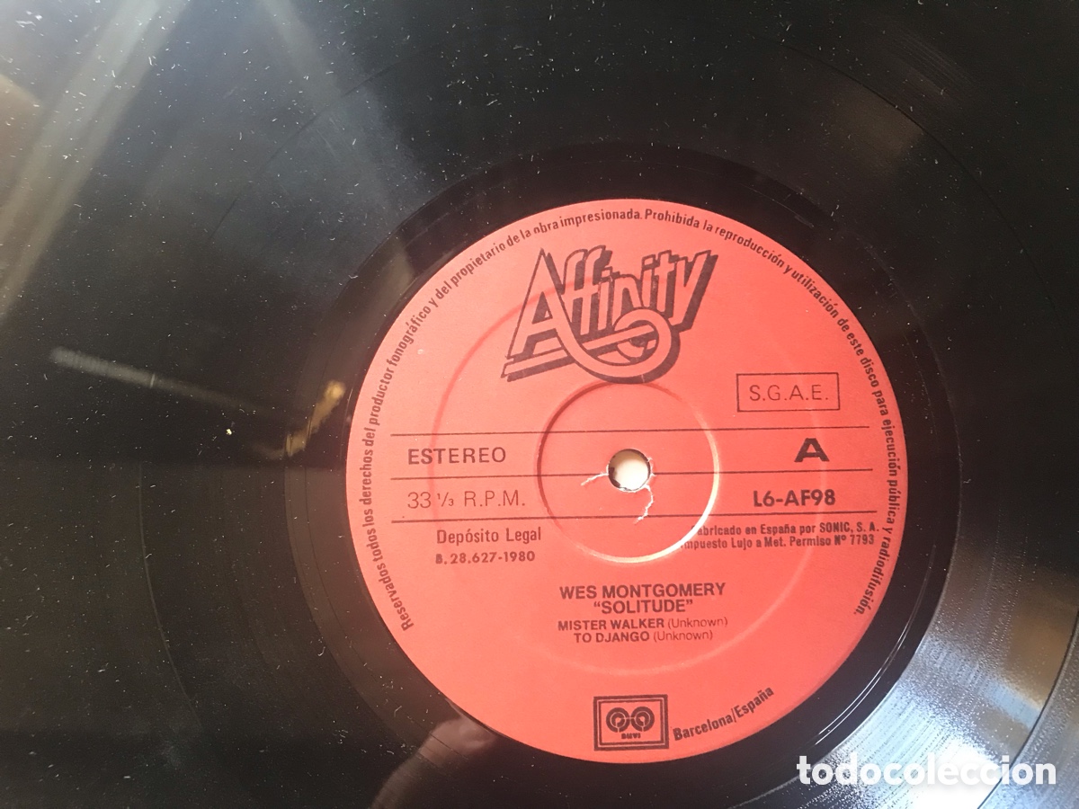 Discos de vinilo: Wes Montgomery. Solitude - Foto 3