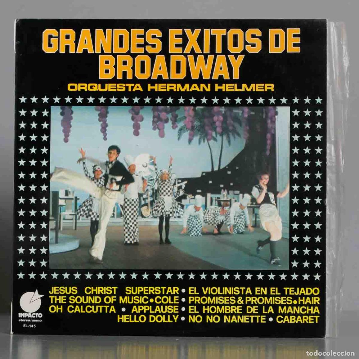 Discos de vinilo: LP. Orquesta Herman Helmer &ndash; Grandes Exitos De Broadway - Foto 1