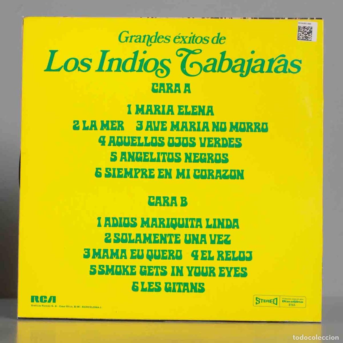 Discos de vinilo: LP. Los Indios Tabajaras &ndash; Grandes &Eacute;xitos De Los Indios Tabajaras - Foto 2