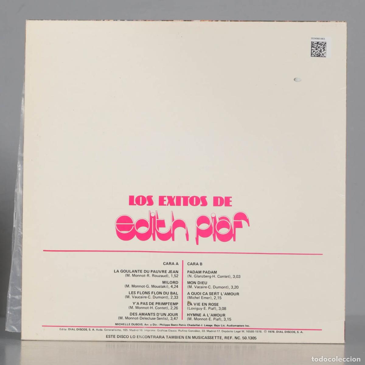 Discos de vinilo: LP. Michelle Dubois &ndash; Los Exitos De Edith Piaf - Foto 2