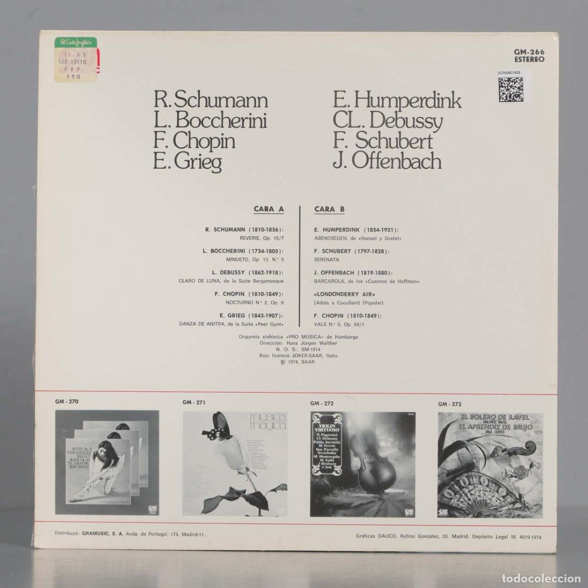Discos de vinilo: LP. SCHUMANN. BOCCHERINI. CHOPIN. GRIEG - Foto 2