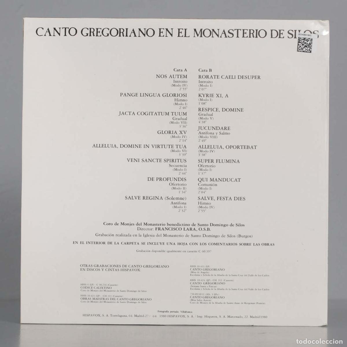 Discos de vinilo: LP. Canto Gregoriano En El Monasterio de Silos - Foto 2