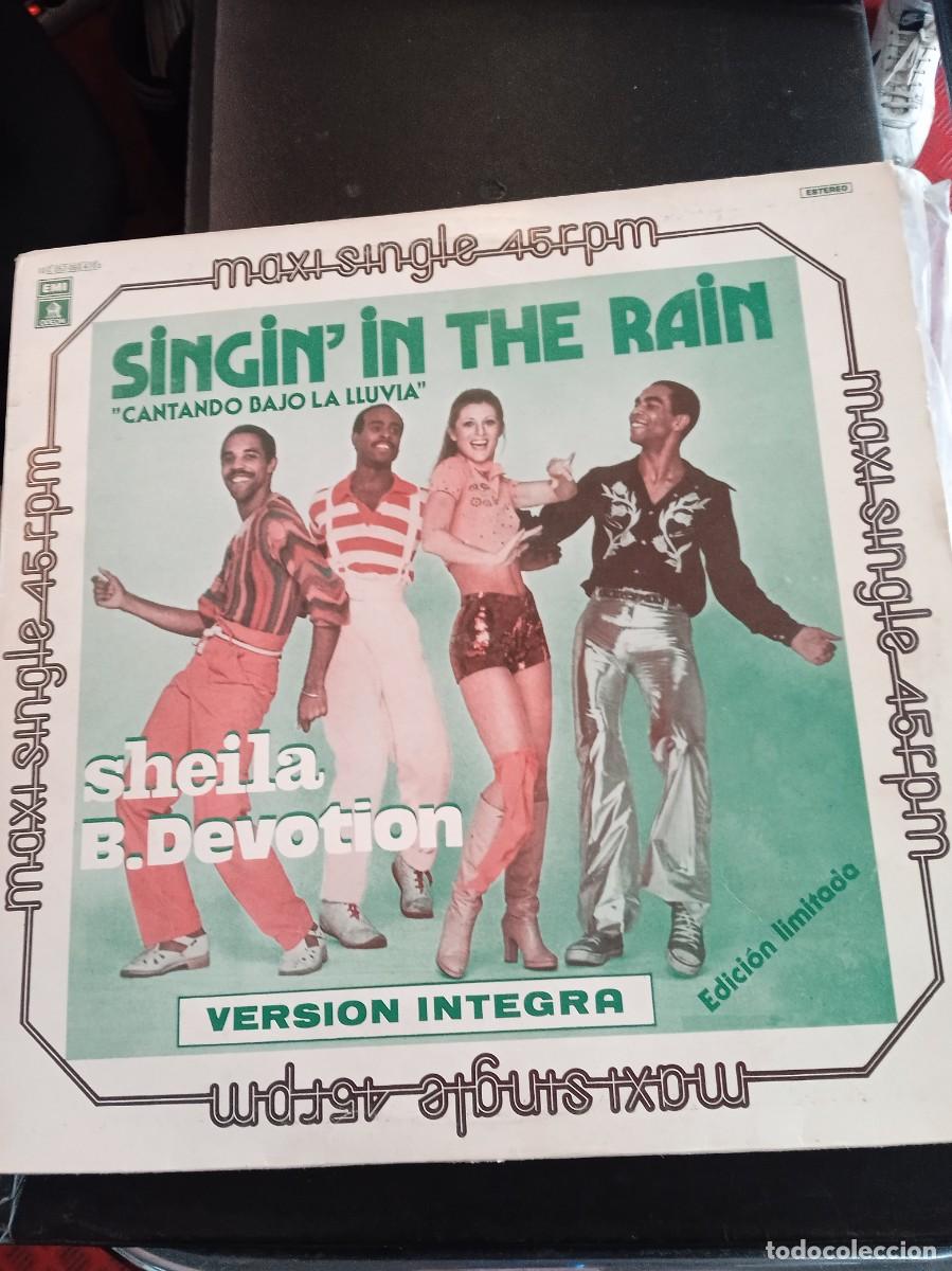 Discos de vinilo: SHEILA B. DEVOTION- SINGIN&acute;IN THE RAIN. MAXISINGLE - Foto 1