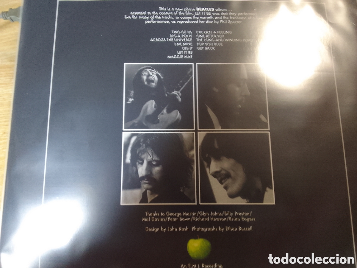 Discos de vinilo: THE BEATLES LET IT BE REEDICION INGLESA - Foto 2
