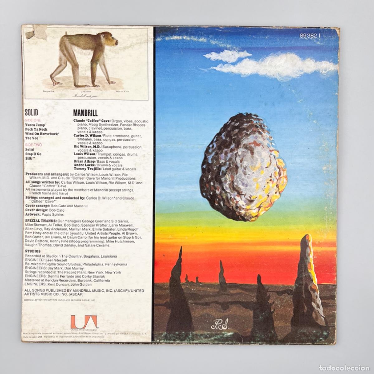 Discos de vinilo: LP. Mandrill. Solid (VG/VG) - Foto 2