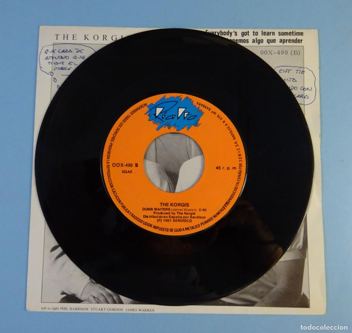 Discos de vinilo: THE KORGIS. EVERYBODYS GOT TO LEARN SOMETIME. SINGLE. SERDISCO 1981 - Foto 4