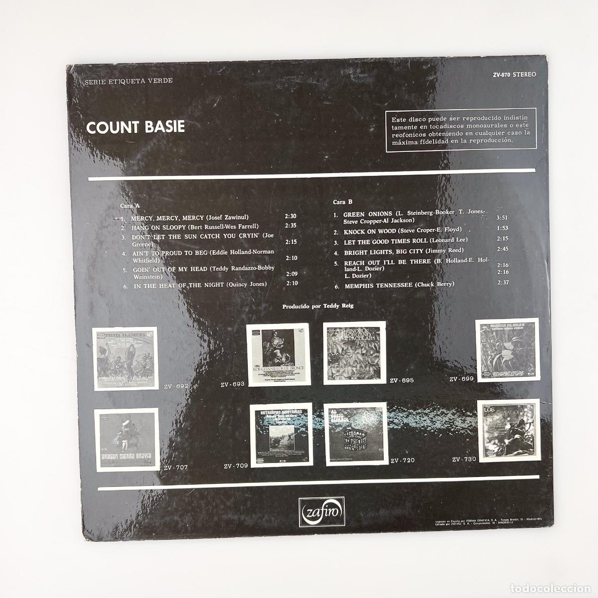 Discos de vinilo: LP. Count Basie. Count Basie (NM-/VG+) - Foto 2