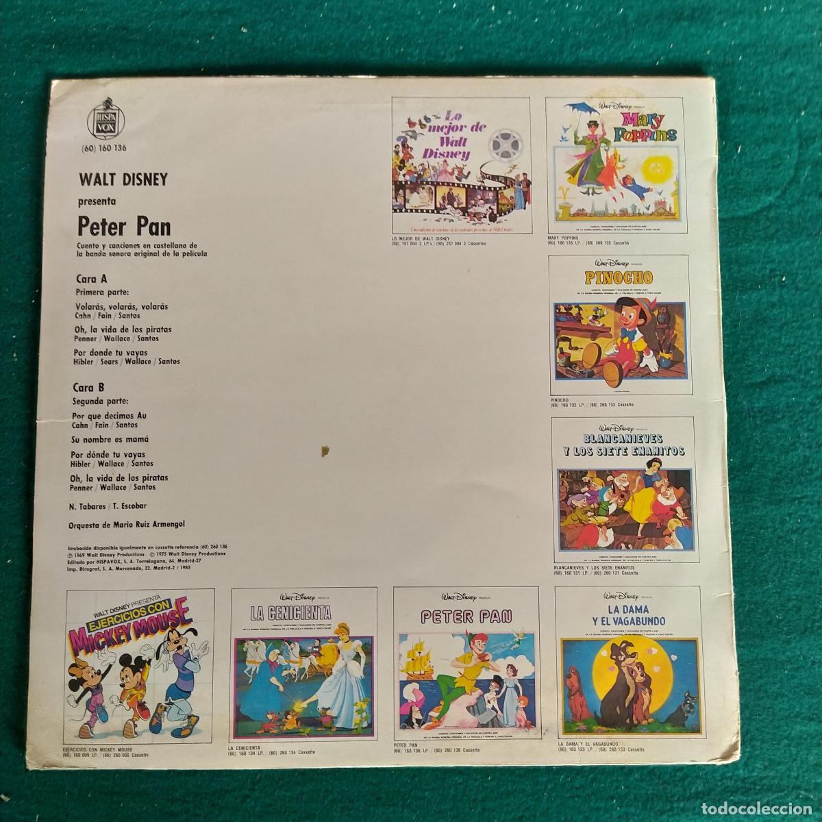 Discos de vinilo: Peter Pan 1983 DISNEY - Foto 2
