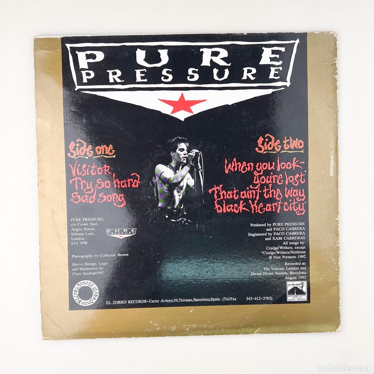 Discos de vinilo: LP. Pure Pressure. Bad Face (G+/G+) - Foto 2
