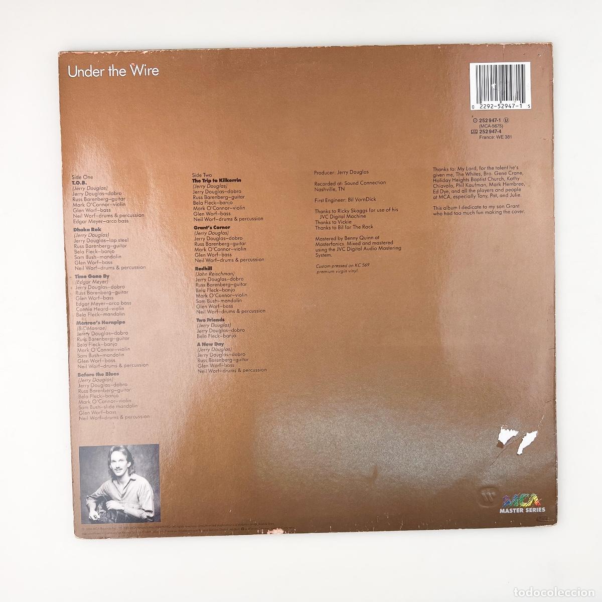 Discos de vinilo: LP. Jerry Douglas. Under The Wire (VG+/VG) - Foto 2