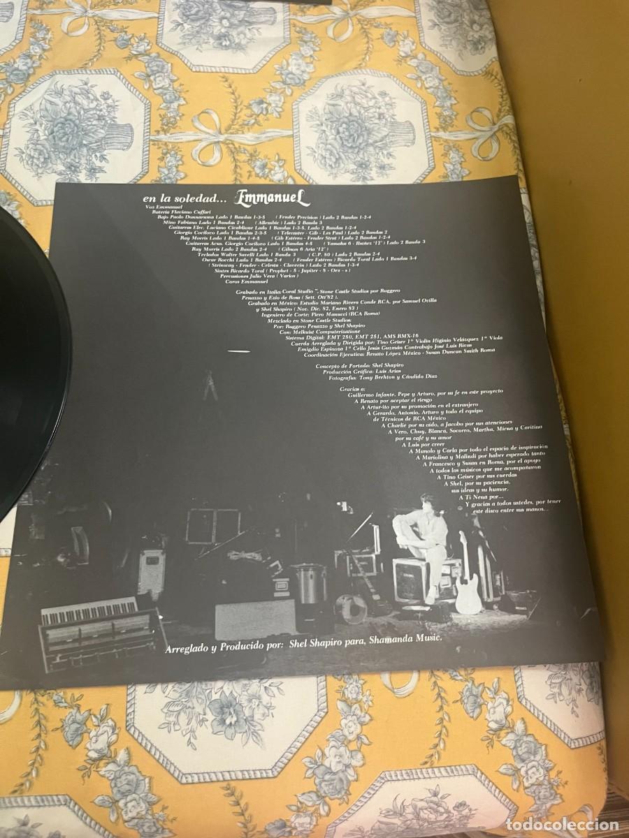 Discos de vinilo: Emmanuel &lrm;&ndash; En La Soledad... - Foto 5