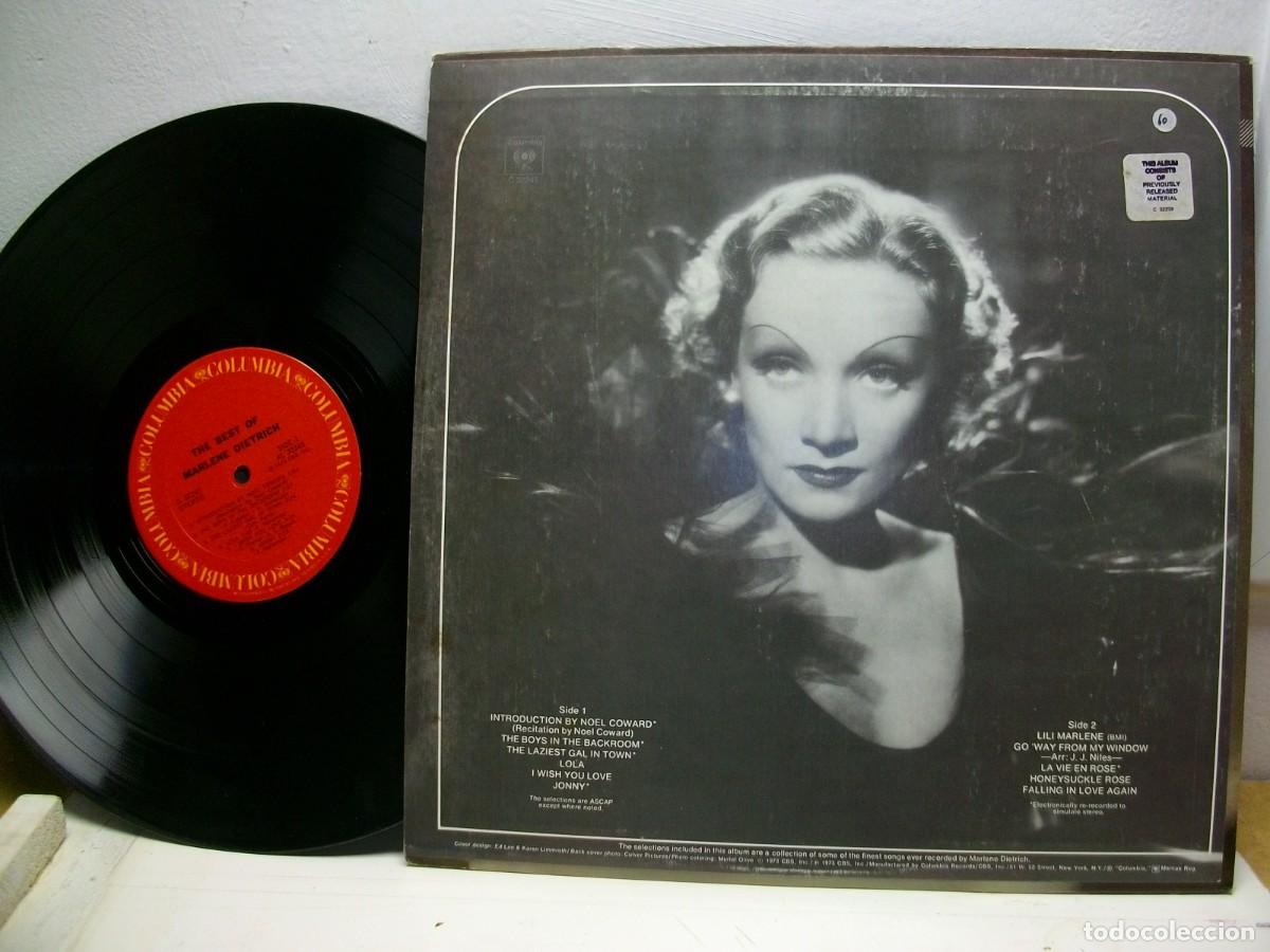 Discos de vinilo: Marlene Dietrich &ndash; The Best Of Marlene Dietrich LP - Foto 2