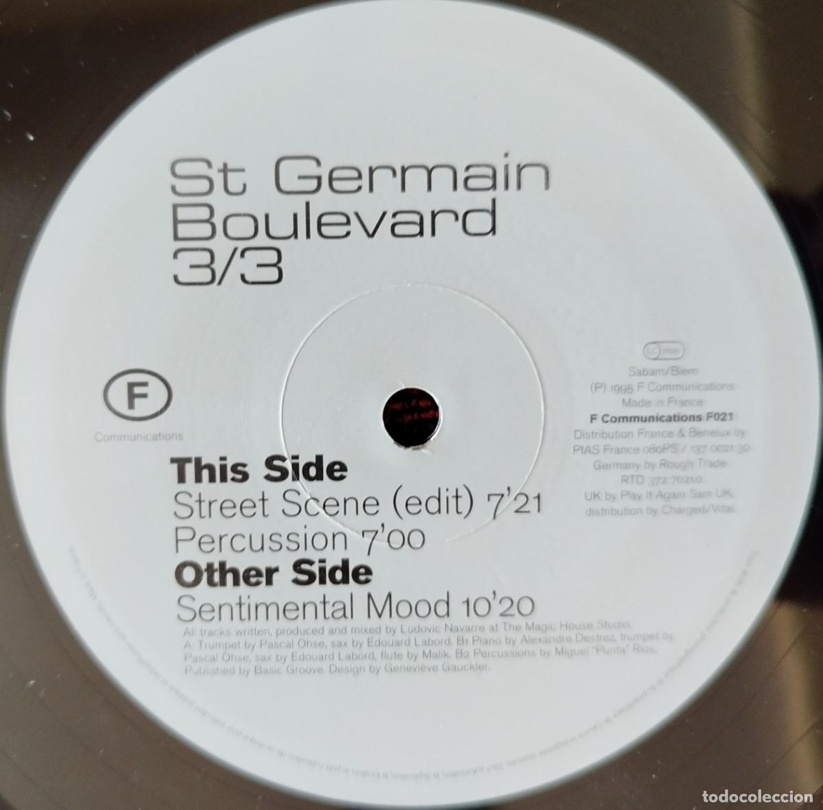 Discos de vinilo: ST GERMAIN ** Boulevard 3/3 ** MAXI SINGLE VINILO ORIGINAL 1995 - Foto 3