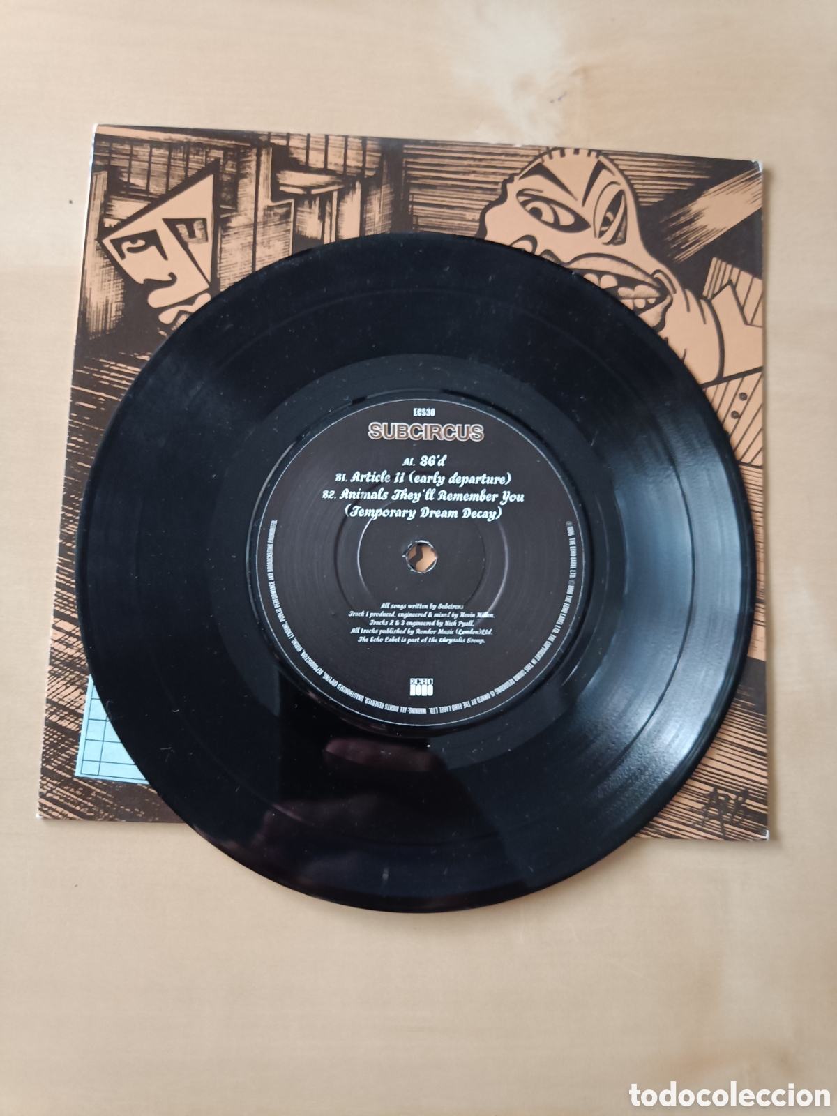 Discos de vinilo: VINILO 7 PULGADAS SUBCIRCUS - 86d - Foto 3