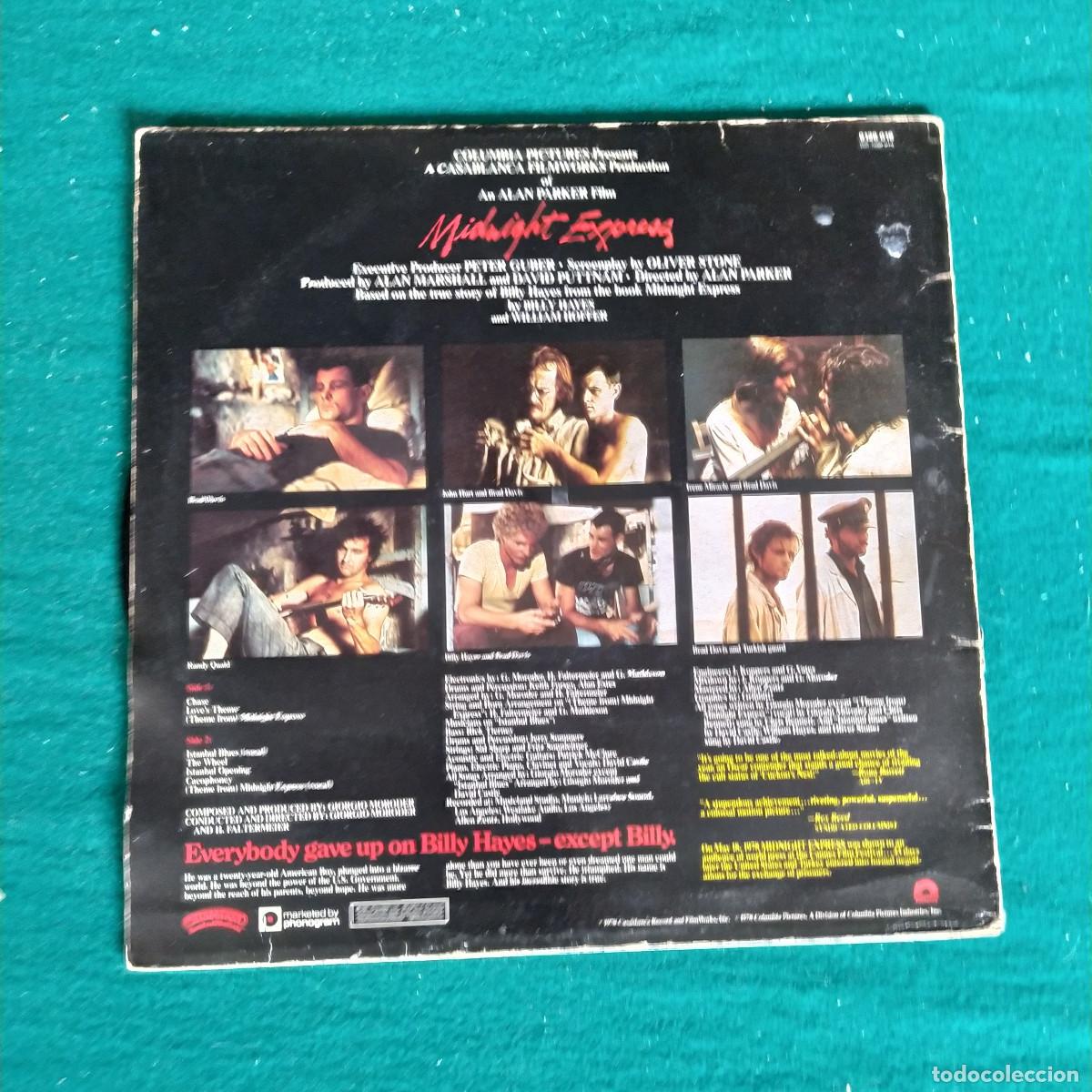 Discos de vinilo: Giorgio Moroder &ndash; El Expreso De Medianoche (Banda Sonora Original De La Pel&iacute;cula) - Foto 2