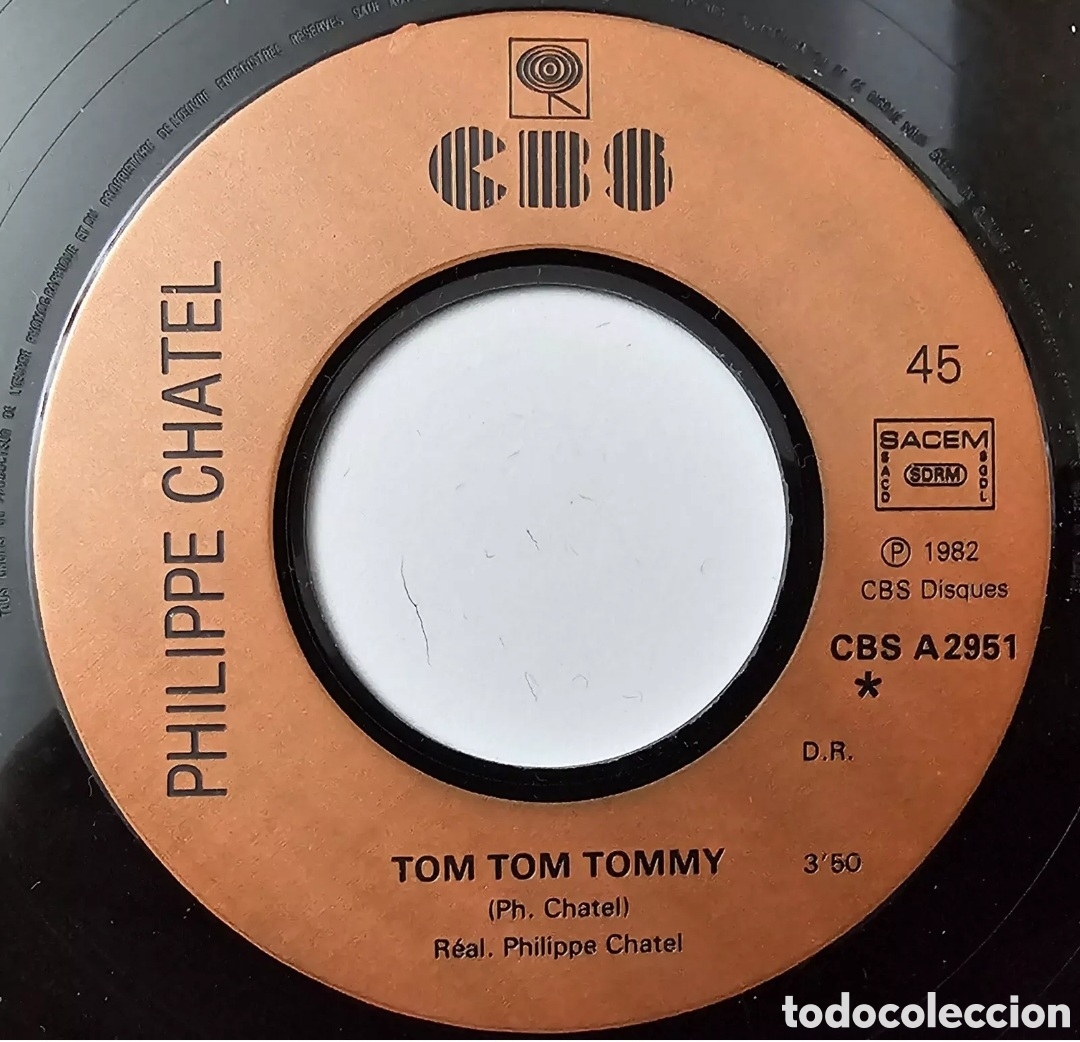 Discos de vinilo: PHILIPPE CHATEL - Les aventures de Tom Tom Tommy (Francia - CBS - 1982) COMO NUEVO!! - Foto 5