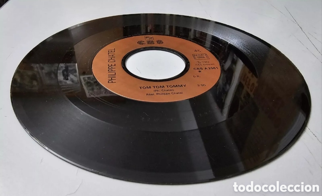 Discos de vinilo: PHILIPPE CHATEL - Les aventures de Tom Tom Tommy (Francia - CBS - 1982) COMO NUEVO!! - Foto 6