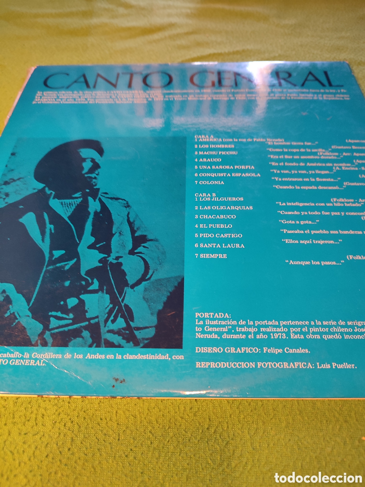 Discos de vinilo: Aparcoa - Pablo Neruda Canto General - Foto 3