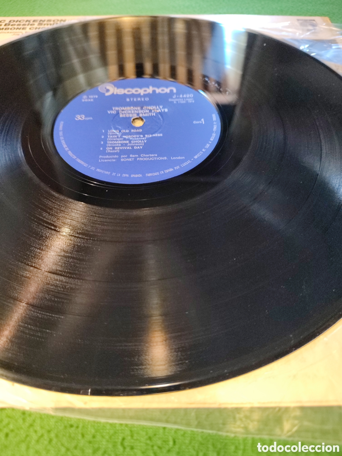 Discos de vinilo: Vic Dickenson - Plays Bessie Smith - Foto 3