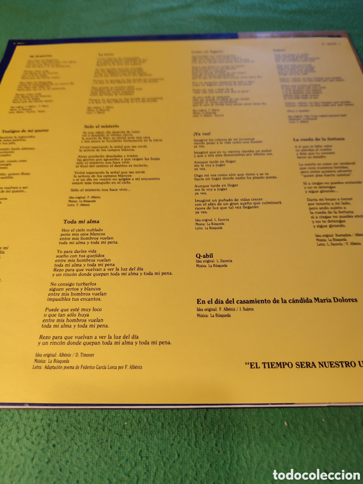 Discos de vinilo: La B&uacute;squeda - La rueda de la fortuna - Foto 2